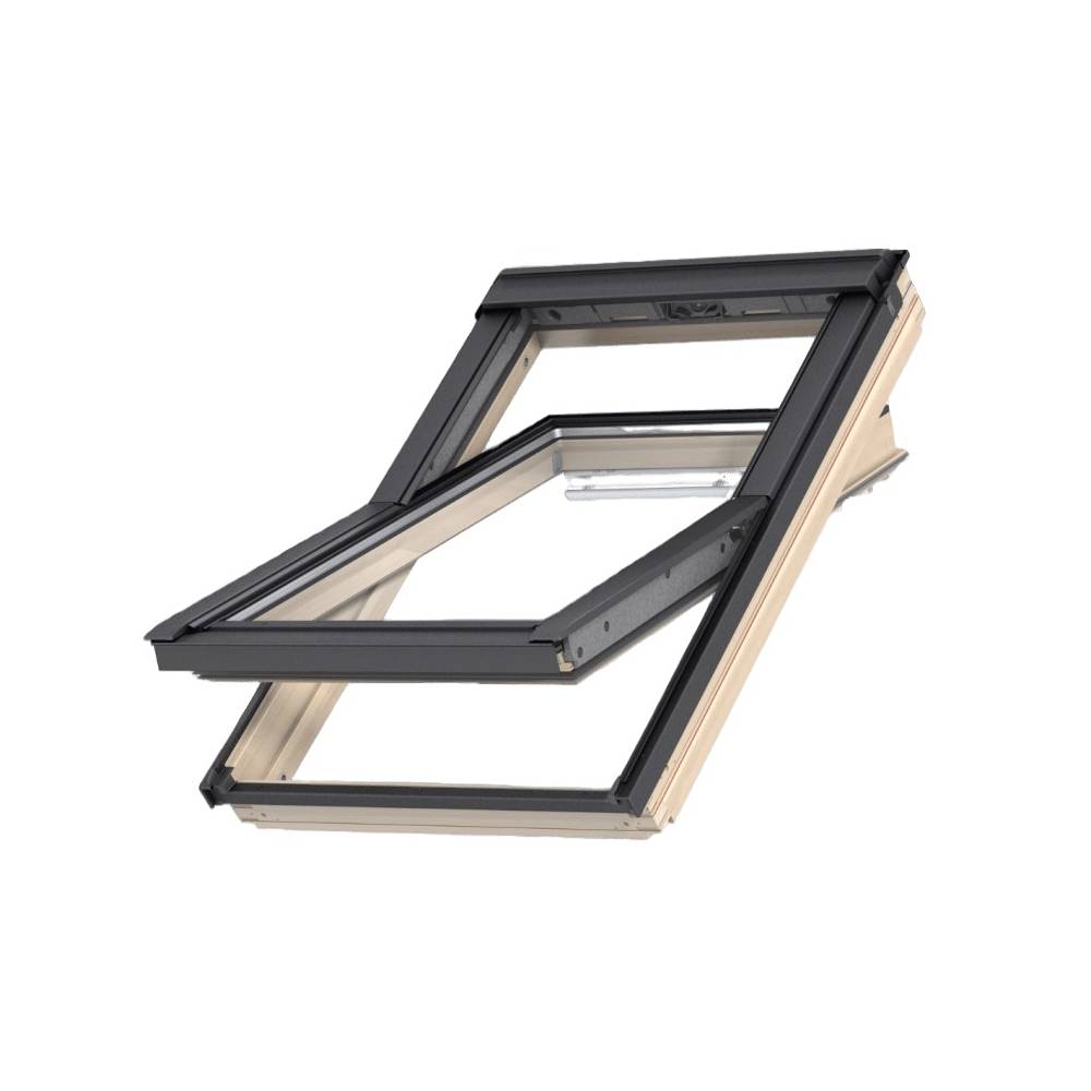 VELUX GZL 78 x 98cm Pine Centre Pivot Roof Window MK04 1051